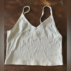 American Eagle Cropped Ribbed Tank Top